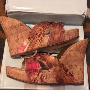 SODA Tan Cheetah Platform Shoes